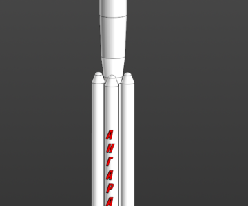 3D модель Макет ракеты-носителя "Ангара А5" для 3d-печати
