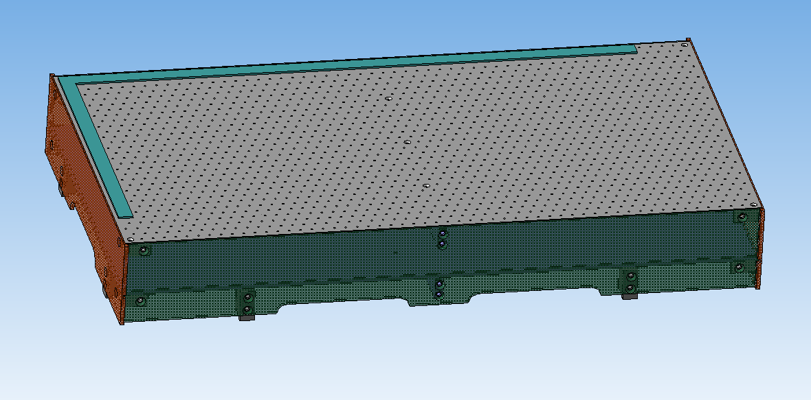 3D модель Вакуумный стол для гравёра Trotec 655х351х98.