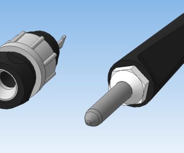 3D модель Гнездо Г4,0 и штепсель Ш4,0 ТУ 6315-002-07593842-97