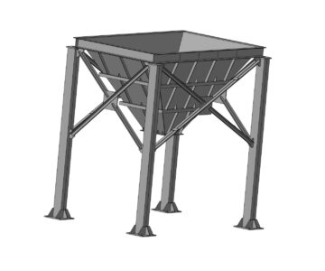 3D модель Бункер объем 2,7 м.куб.