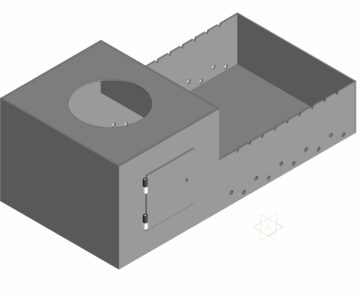 3D модель Мангал 800х400