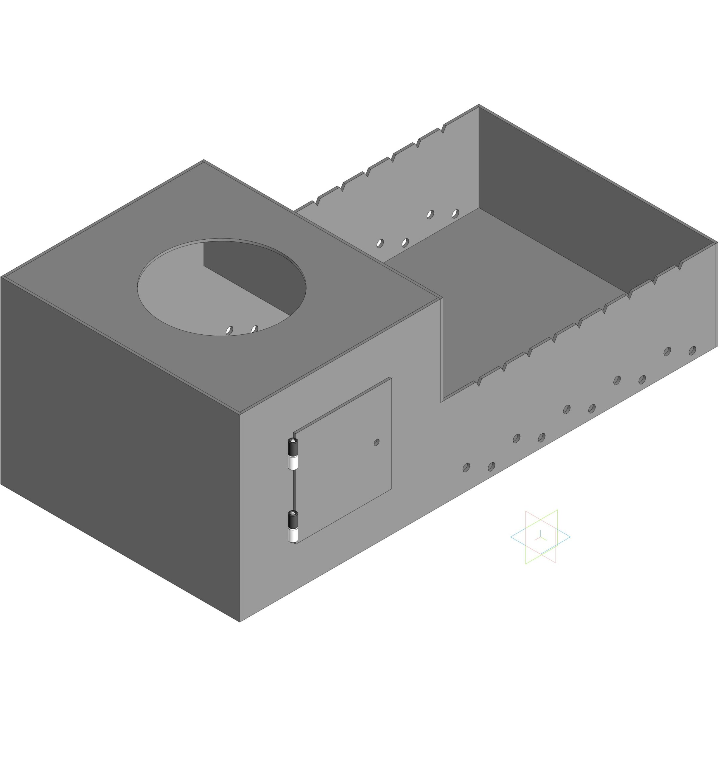 3D модель Мангал 800х400