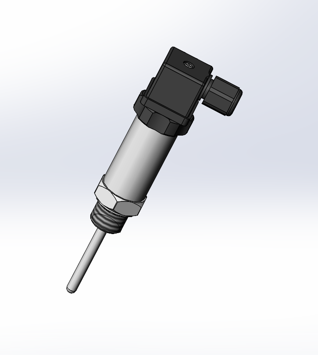 3D модель Датчик температуры PT-100 4-20ma М20х1.5