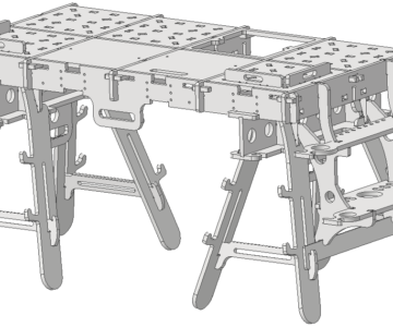 3D модель Стол монтажный разборный 3D