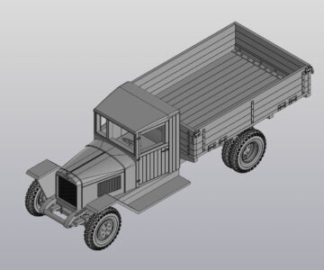 3D модель 3D Модель автомобиля ЗИС-5