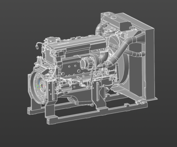 3D модель Двигатель Volvo TAD842VE