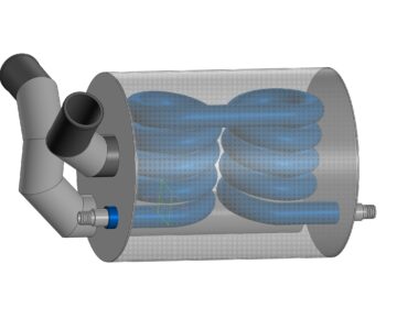 3D модель Теплообменник вода-вода