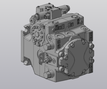 3D модель Гидронасос Sauer Danfoss H1-P-115 см3/мин