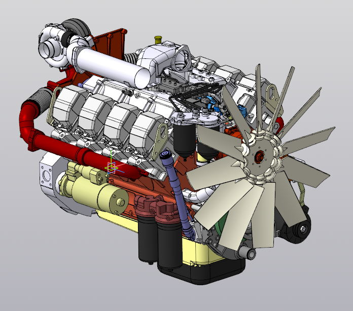 3D модель Двигатель ТМЗ-8525