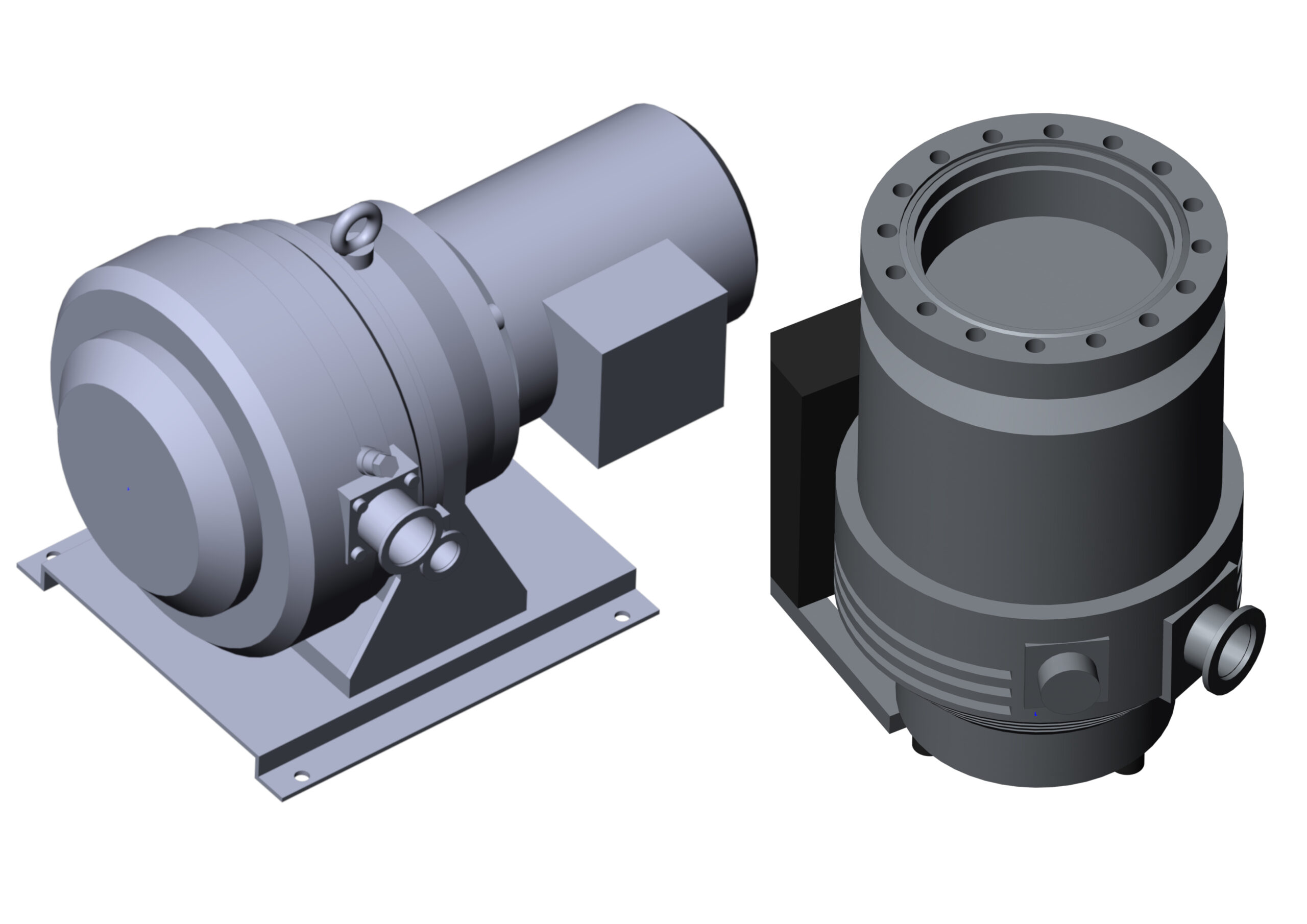 3D модель Вакуумные насосы EVP FB-300, EVP-600