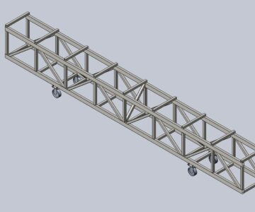 3D модель Технологическая тележка 1.6т