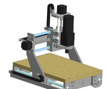 3D модель Станок с ЧПУ с полем 350х240х100мм