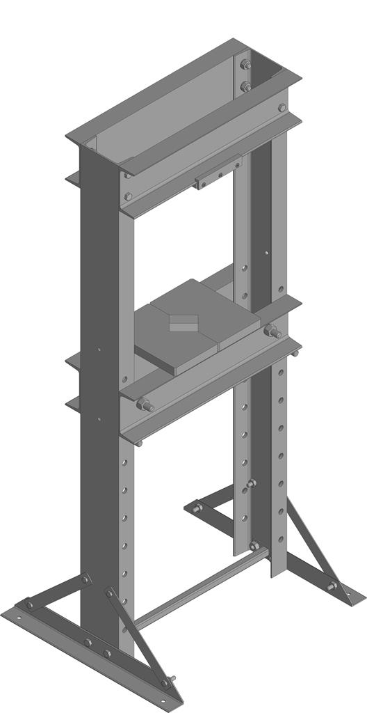3D модель Рама для пресса гидравлического