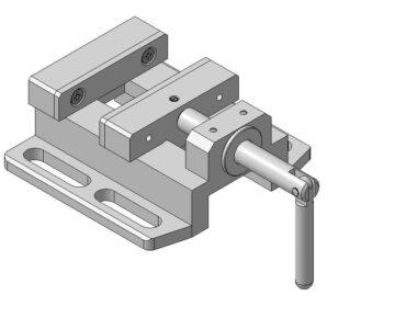 3D модель Тиски для сверлильного станка