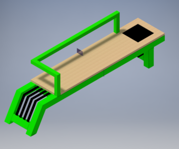 3D модель Лавка сварная