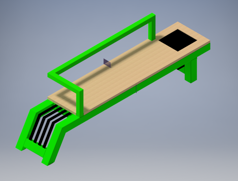 3D модель Лавка сварная