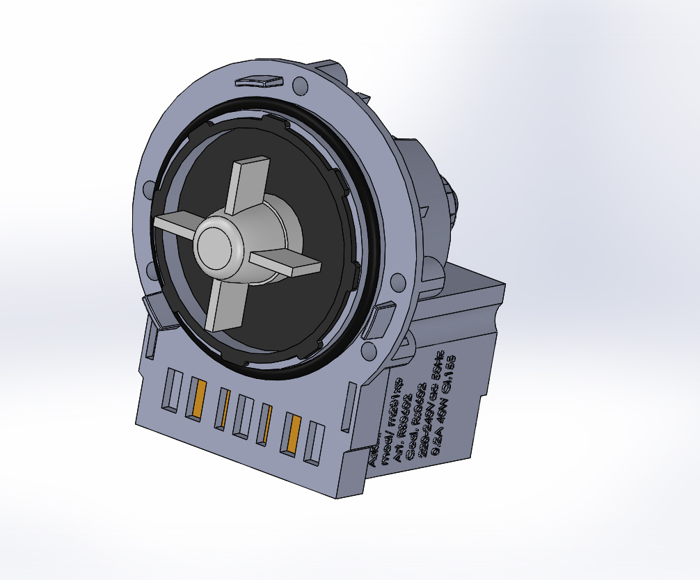3D модель Сливной насос для стиральной машины