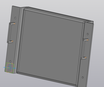 3D модель Полка под монитор