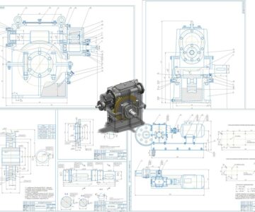 3D модель Проектирование редуктора и привода дробилки