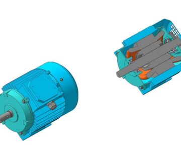 3D модель Электродвигатель АДМ80А2У2 (1,5 kw; 2850 об/мин)