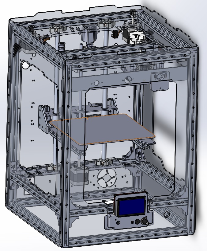 3D модель 3д принтер Fribot Alum