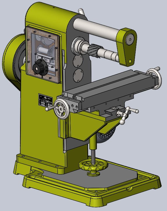 3D модель 3D модель фрезерного станка НГФ-110 Ш1