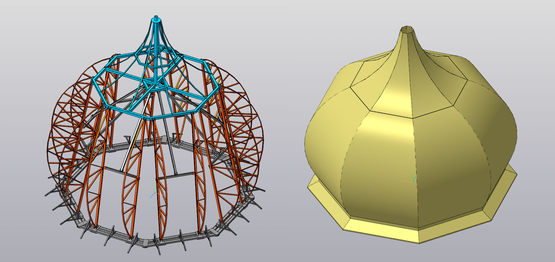 3D модель Купол церкви d=6.5