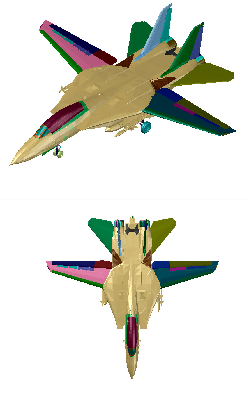 3D модель 3D Модель истребителя Grumman F-14 Tomcat