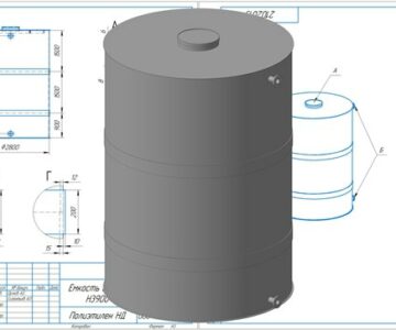 3D модель Емкость D2800 H3900 V-25м3