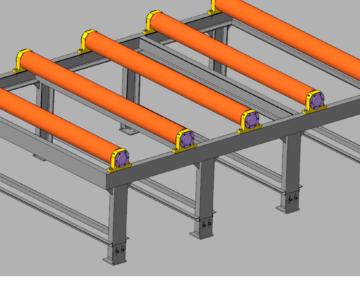 3D модель Рольганг г/п до 5 т длиной 2000 мм
