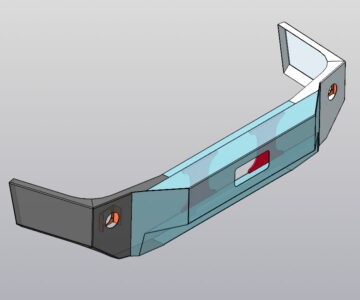 3D модель Бампер Freightliner Century