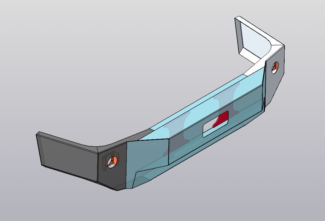 3D модель Бампер Freightliner Century