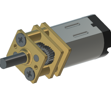 3D модель Мотор-редуктор GA12-N20 1:300