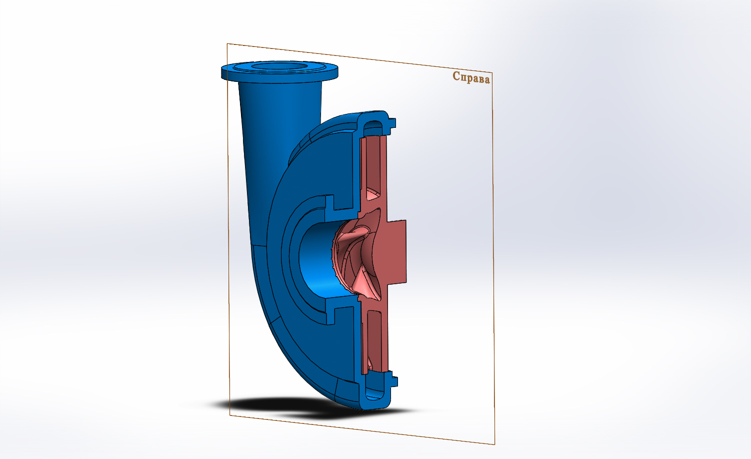 3D модель Углесос 250-70