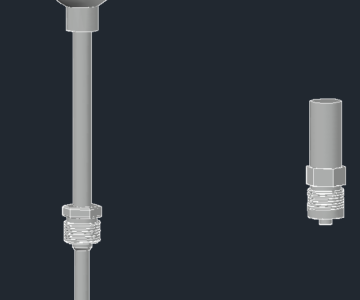 3D модель Датчик термосопротивления и давления