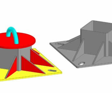 3D модель Анкерные столбики