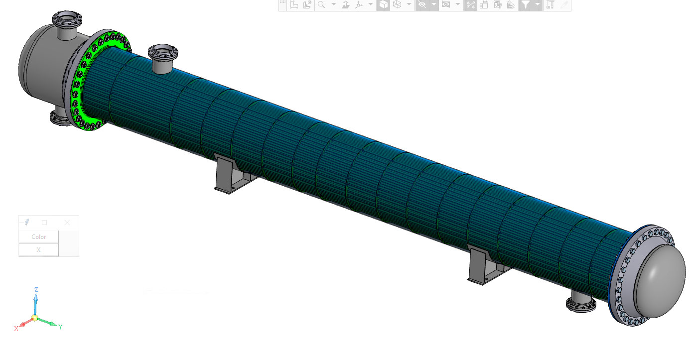 3D модель Теплообменник ТП-1000