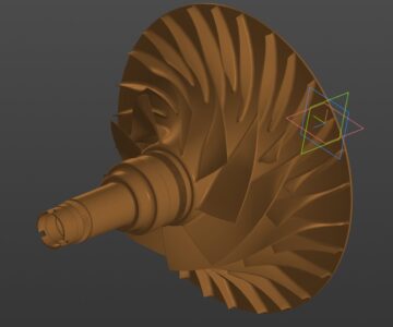 3D модель Рабочее колесо компрессора ГТД