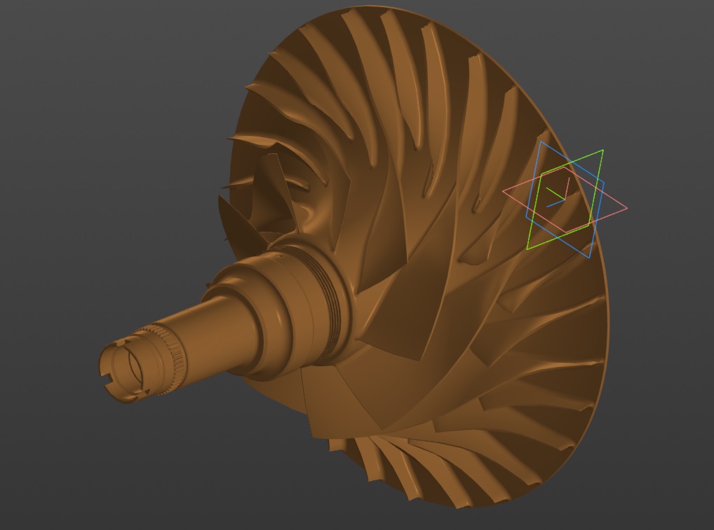 3D модель Рабочее колесо компрессора ГТД