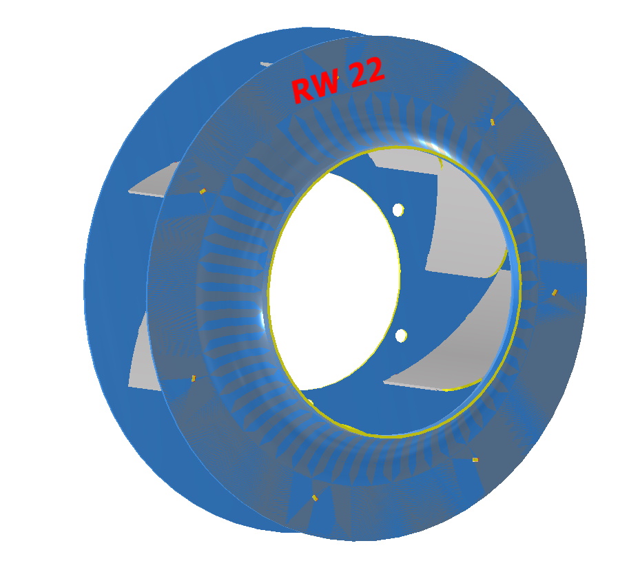 3D модель RW 22 (Рабочее колесо низкого давления)