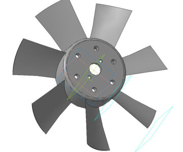 3D модель Крыльчатка 179,9 х 177,6 х 30