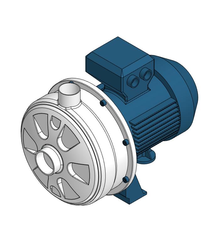 3D модель Насос центробежный Ebara -CDX 70_05 HS 380v 037кВт.