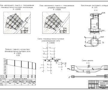 Чертеж Проектирование и расчет водоотводящей сети