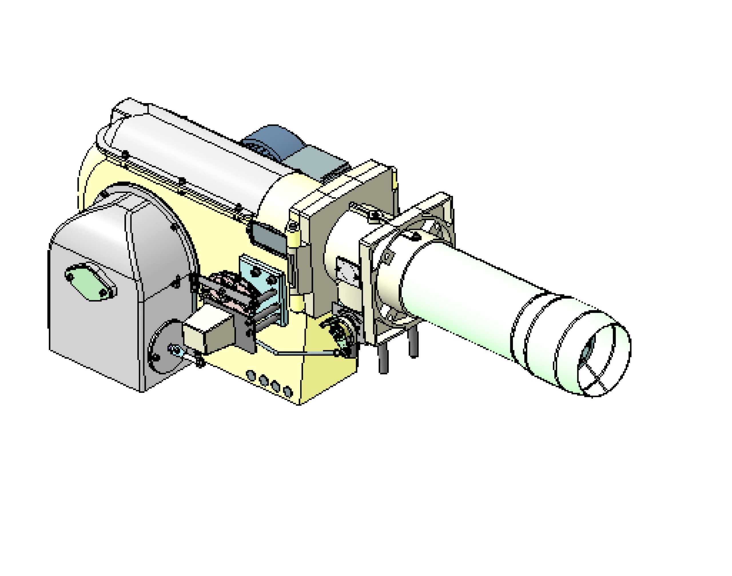 3D модель Газовая горелка мощностью 0,5 Мвт