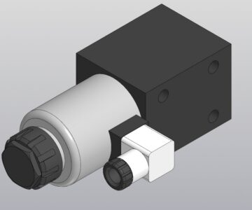 3D модель Гидрораспределитель ВЕ10.574.Г24 с односторонним электромагнитным управлением