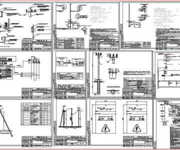 Чертеж Строительство ВЛЗ-6кВ, ВЛИ-0,4кВ, СТП25/6/0,4кВ