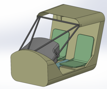 3D модель Aeropakt A22 кабина