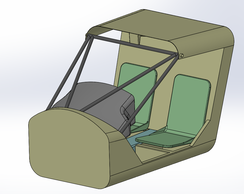 3D модель Aeropakt A22 кабина