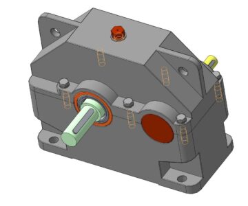 3D модель 3D модель редуктора в среде КОМПАС