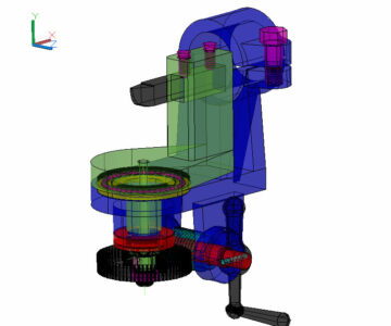 3D модель Механизм для обработки шаровых поверхностей